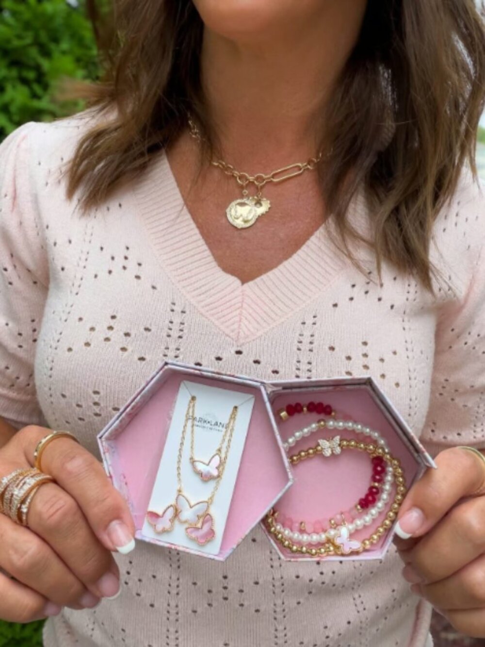 Park Lane Rosabelle Necklace Bracelet Earring Set in a Beautiful Box - Picture 8 of 9